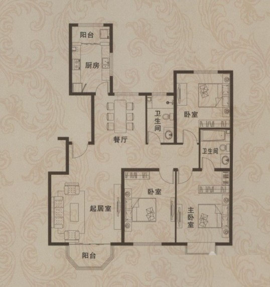 138㎡ 3室2厅（二）