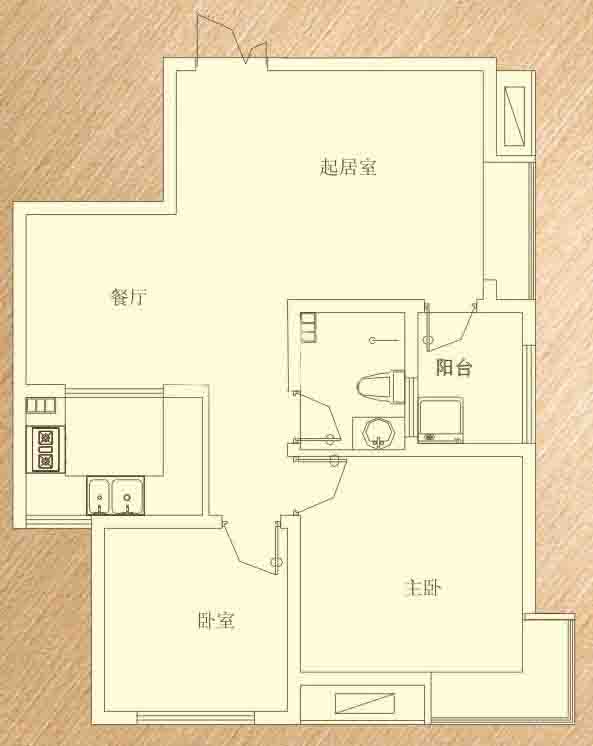 东户3-C3 2室2厅86.82㎡