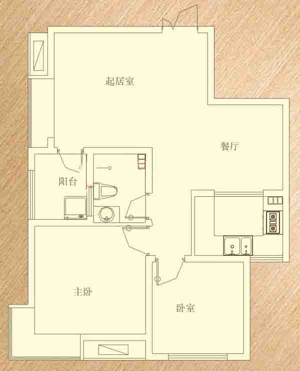 西户3-C3 2室2厅86.82㎡