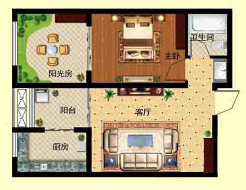3室2厅 114㎡