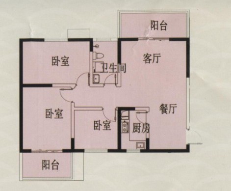 108--119㎡ 3室2厅
