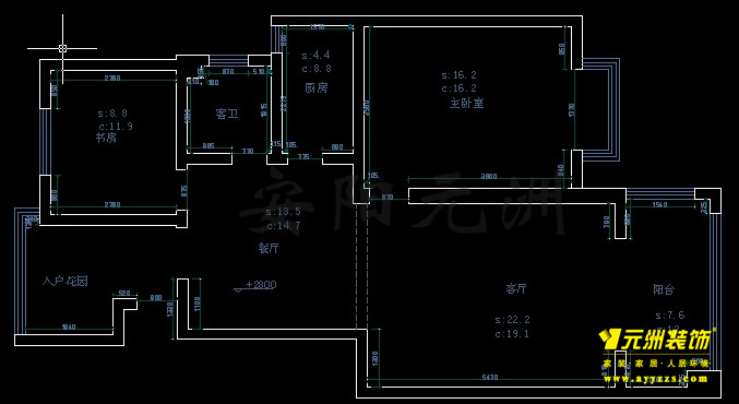 2室2厅1厨1卫