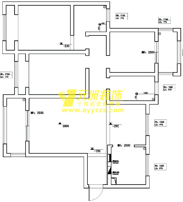 1单元1203室·127平米