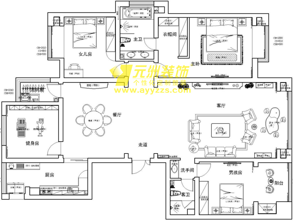 4单元2302室·149平米