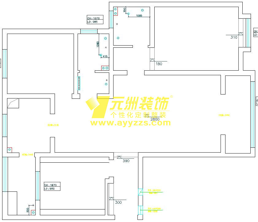 2单元1901室·138平米