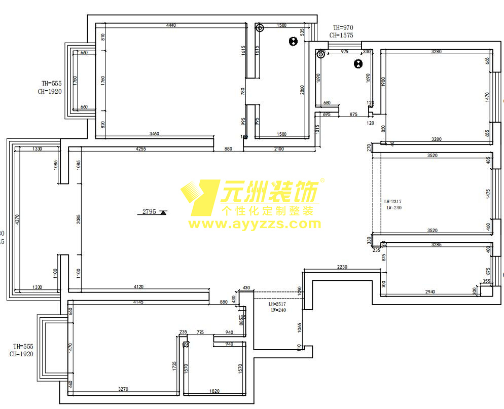 1单元702室·145平米