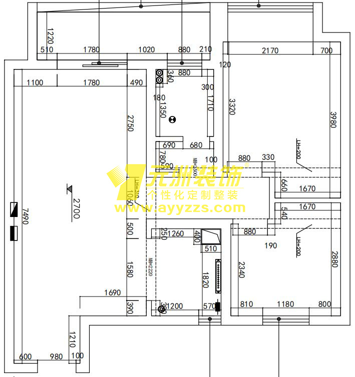 1单元402室·130平米